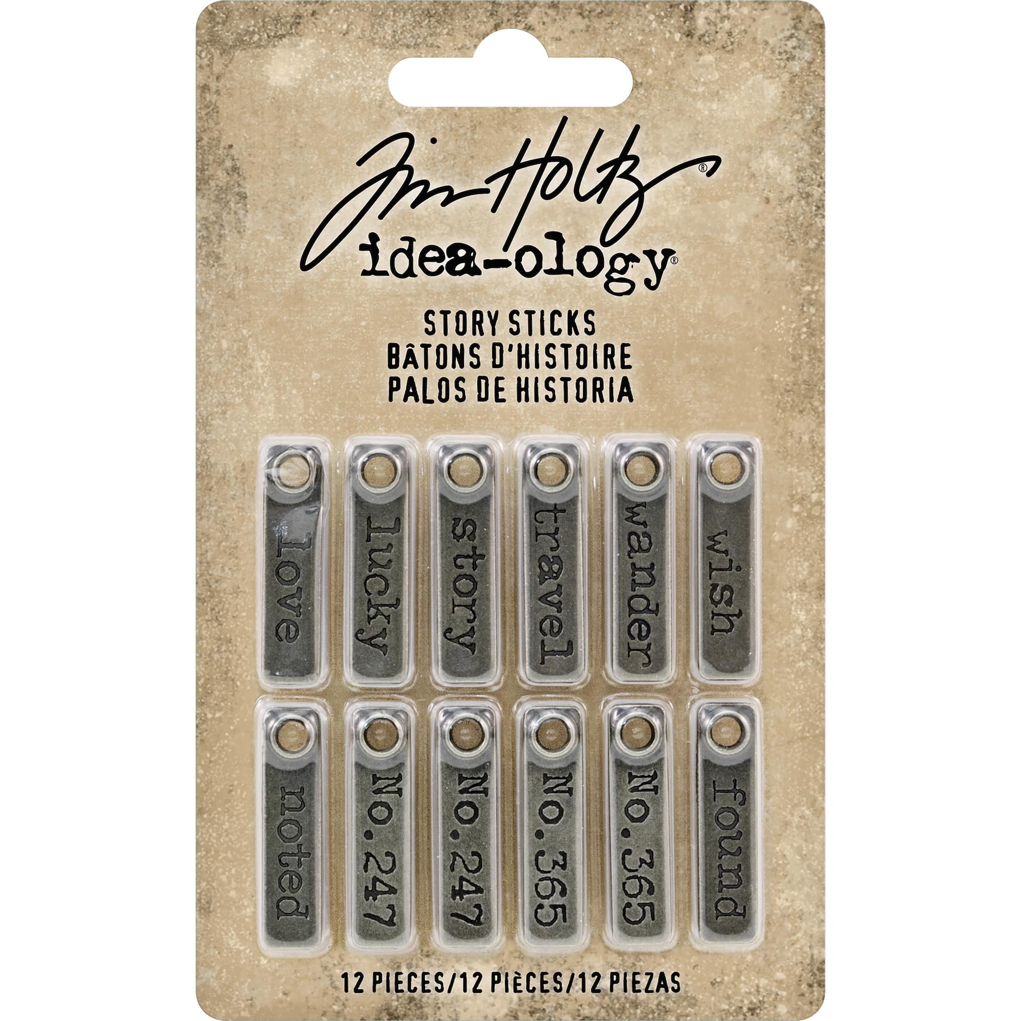Idea-Ology Metal Story Sticks .25"X1" 12/Pkg-